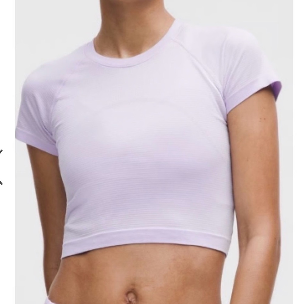 Lululemon Athletica Swiftly Tech Cropped Short-Sleeve Shirt 2.0 Size 2